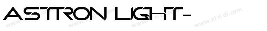 Astron Light字体转换